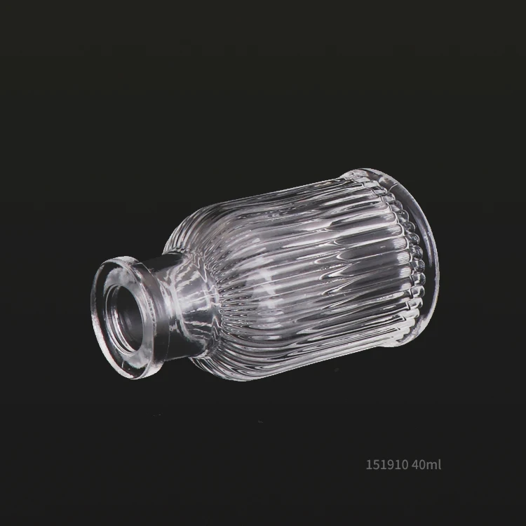 40ml 65ml 80ml  Empty Round Aromatherapy Reed Diffuser Glass Bottle Decorative