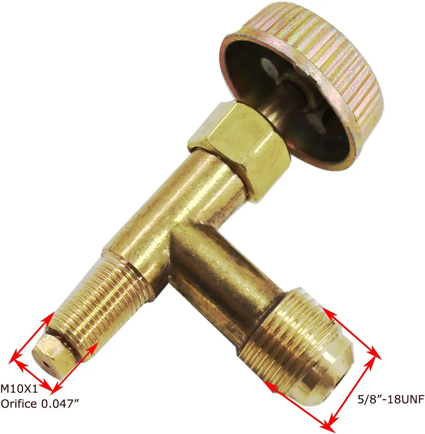 5/8-18UNF Male Thread Gas Needle High Pressure Control Valve for Cooking Stove, Turkey Pot