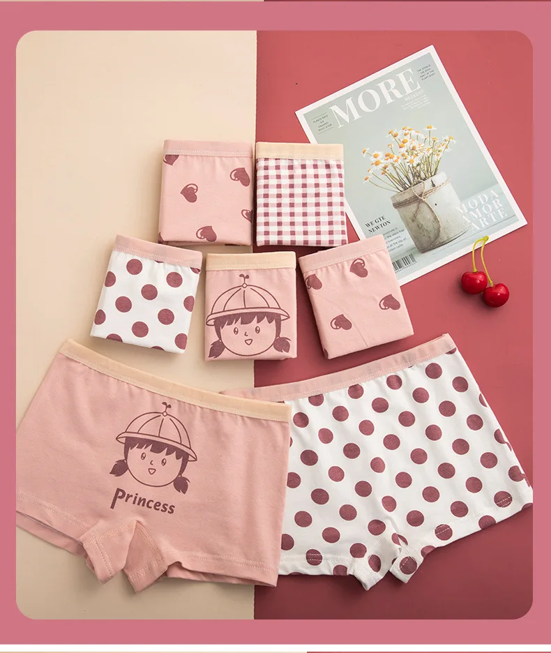 2022 Hot selling cotton underwear children underwear girl korean kids underwear for wholesale panties
