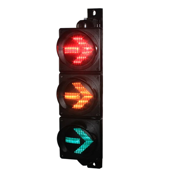High Flux LED Traffic Lights 100MM Traffic Signal Light Red Amber And Green