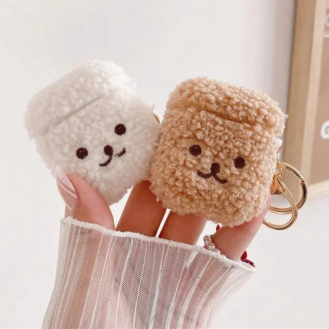 Wholesale  Lovely Pet Earphone Case Cover For Airpods 1/2 Pro, Cute Fluffy Teddy Pig Headphone Fur Case For Airpods 3