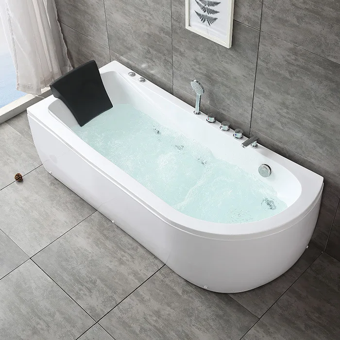 Outdoor acrylic freestanding Acrylic bathtub Massage function family hot spa whirlpool bathroom tubs