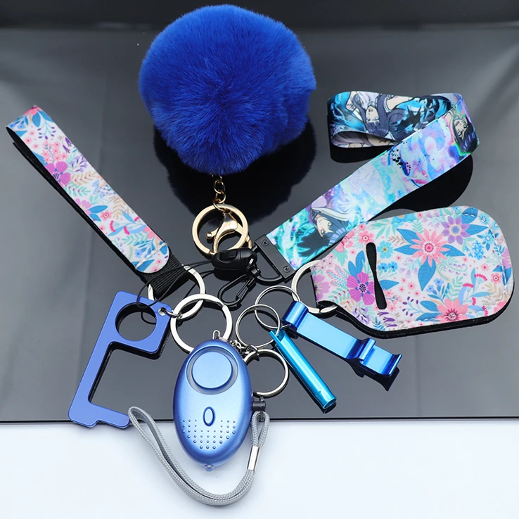 Verified defece keychain manufacturer wholesale defence keychain set color customizable self defence keychain