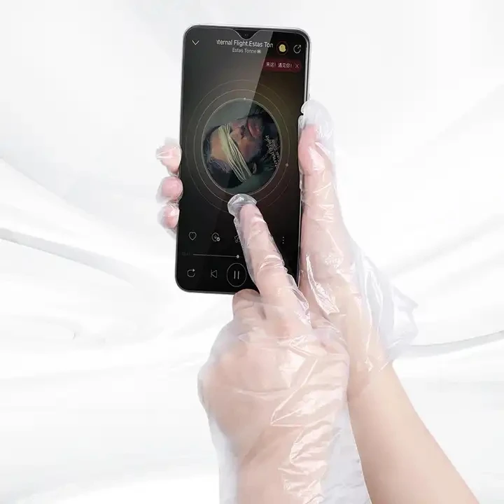 50PCS/Box Cheap Plastic TPe Cosmetic Hand Gloves For Cooking Disposable Gloves For Hair Dye Product