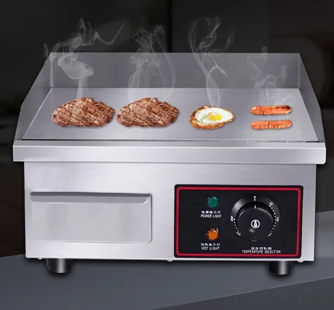 commercial table top flat plate griddle grill