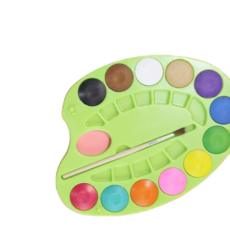 Eco-Friendly Art Supplies Portable Painting Kit Multicolor Watercolor Paint Set