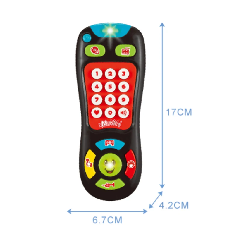 Детские Электрический выключатель света звукового пульта дистанционного управления игрушки Обучающие Детские музыкальный телефон