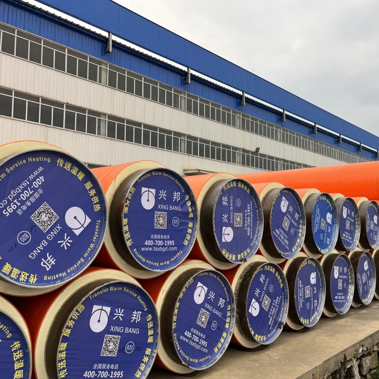 Подземный EN253 сборный полиуретановый пенополиуретан теплоизоляция HDPE куртка труба для горячего и охлажденного водоснабжения