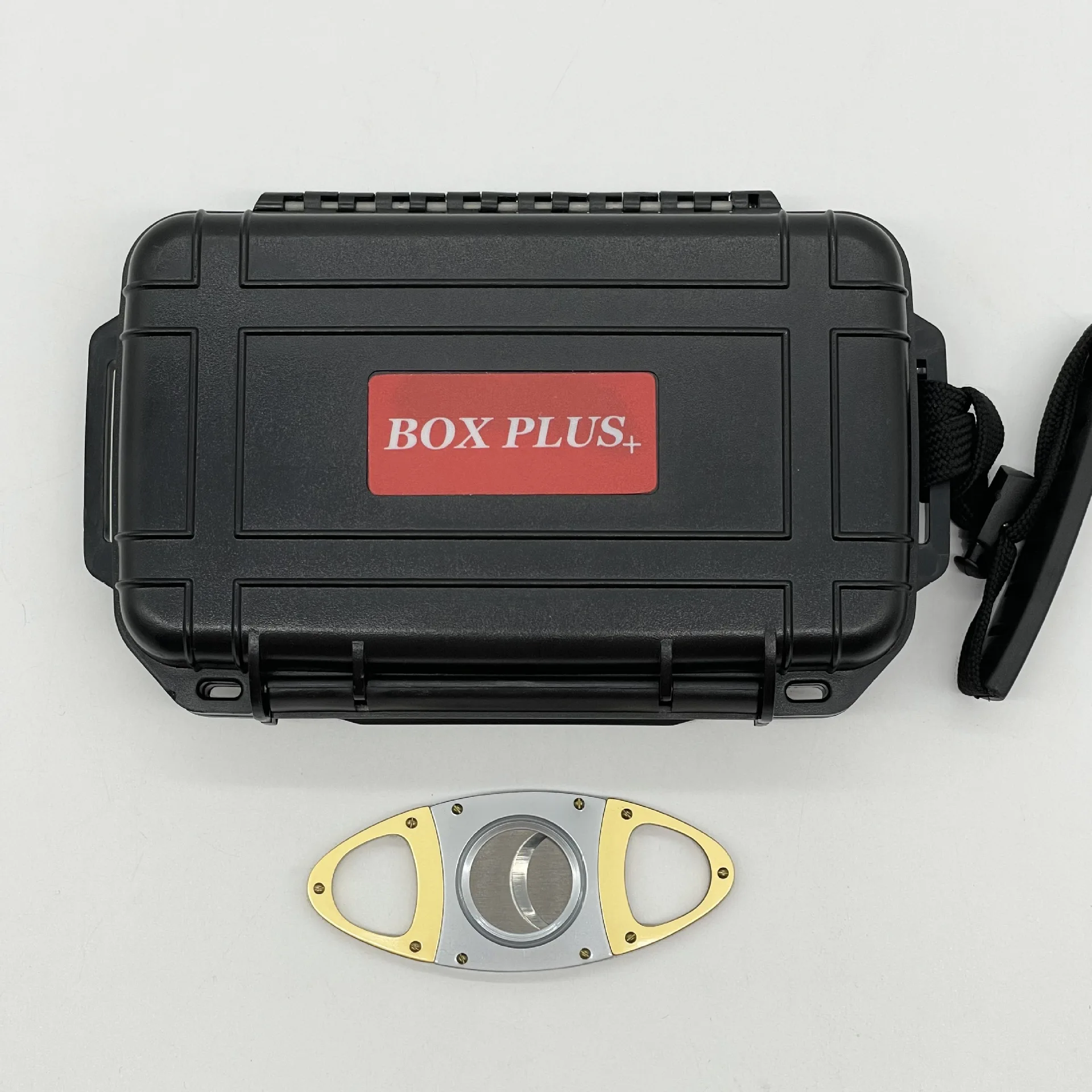 Жесткий пластиковый Чехол для сигар с резаком и зажигалкой оптовая продажа индивидуальный логотип