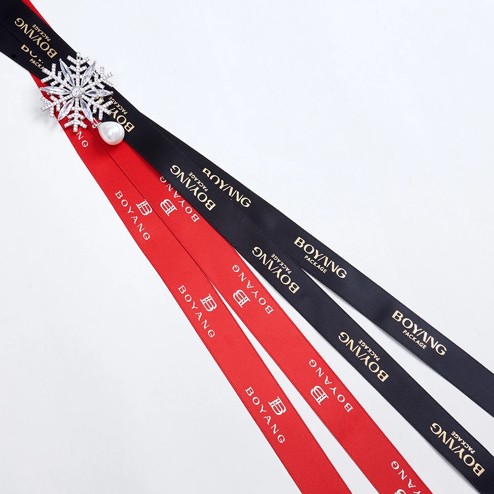 Оптовая продажа с фабрики Boyang, персонализированная двухсторонняя лента из 100% полиэстера