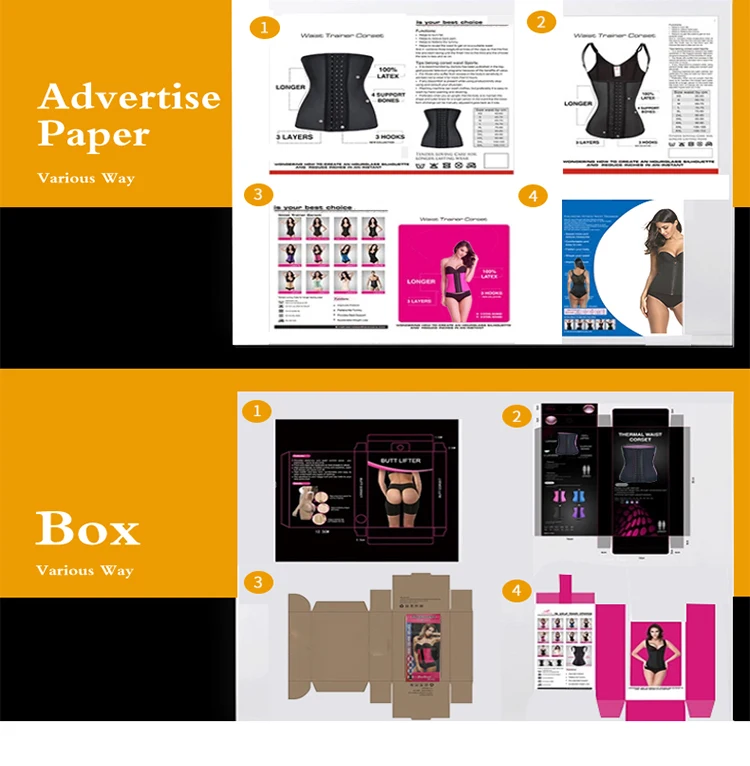 LANGQIN  Women comfortable slimming corsets girdles Underbust 25 Steel Boned Waist packaging sweat waist trainers