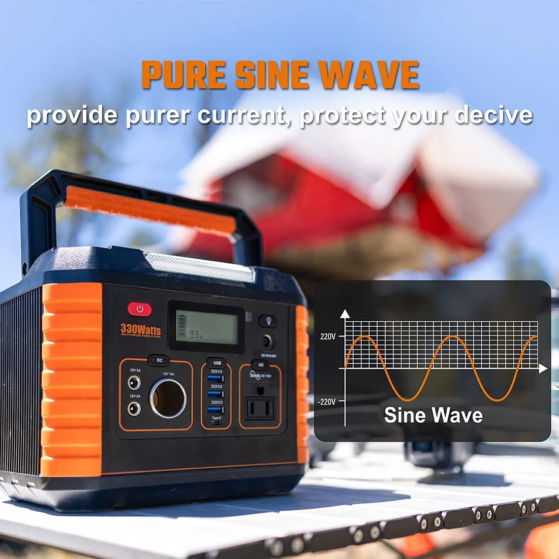 330W 500W 1000W Portable Power Station Pure Sine Wave Inverter All In One Solar Generator
