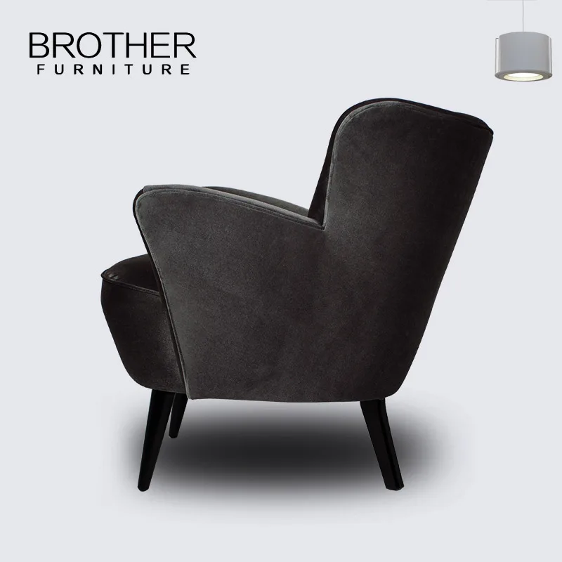 New trend product high back lazy sofa chair  aviators red velvet armchair