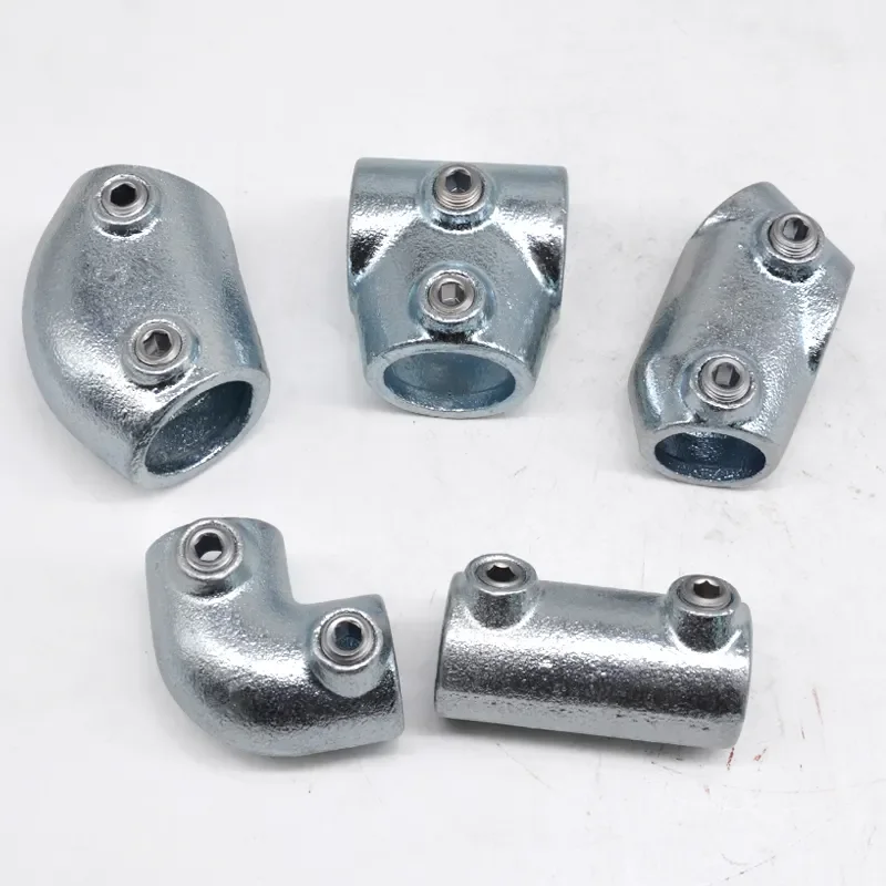 Casting Technics Adjustable Tee 30° - 60° Galvanized Pipe Handrail Connectors