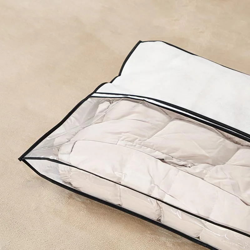 SHIMOYAMA Modern White Non-Woven Dustproof Garment Hanging Bag Suit Cover Rectangle Multifunctional Fabric