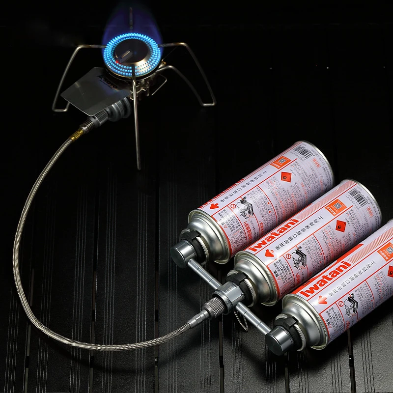 3-in-1 Black Novelty Butane Gas Refill Tank Input Adapter Canister Converters for Camping Stove Available in 5l 10l 20l