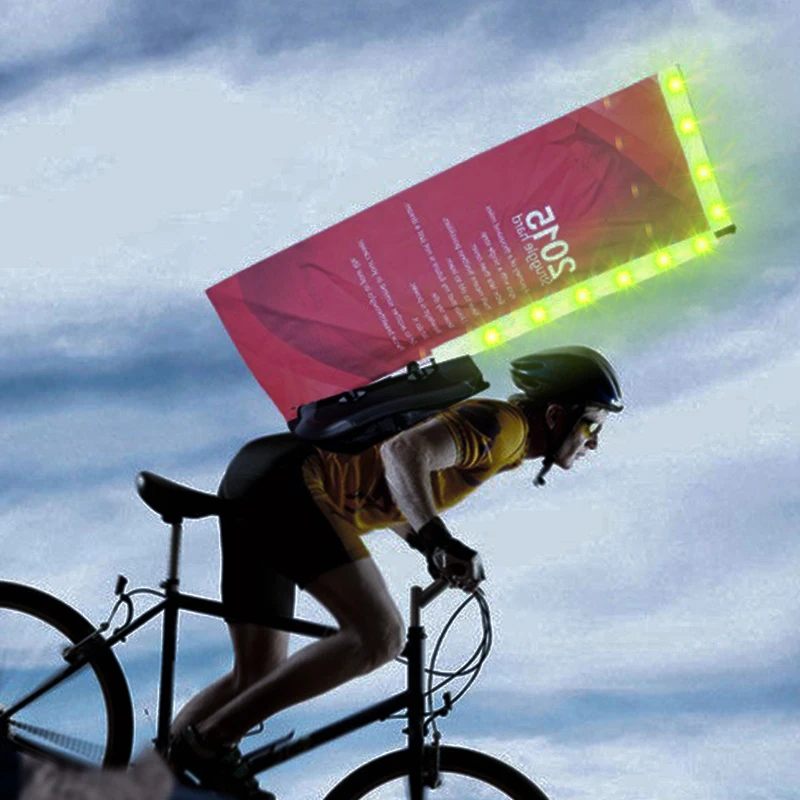  USB LED пользовательская реклама Летающий пляж флаг рюкзак