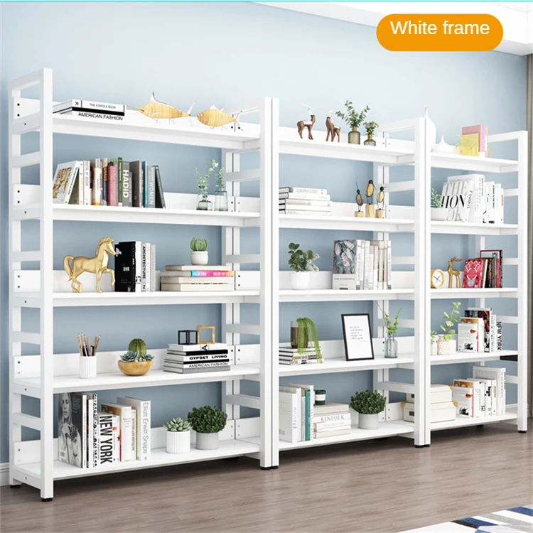 Modern Iron Display Furniture 5-layer Storage Shelf Kitchen Library supermarket Bookshelf shoes display