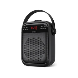 SHIDU Big Power 25W Home Portable Karaoke Speaker FM Radio Portable Subwoof Festival Speaker