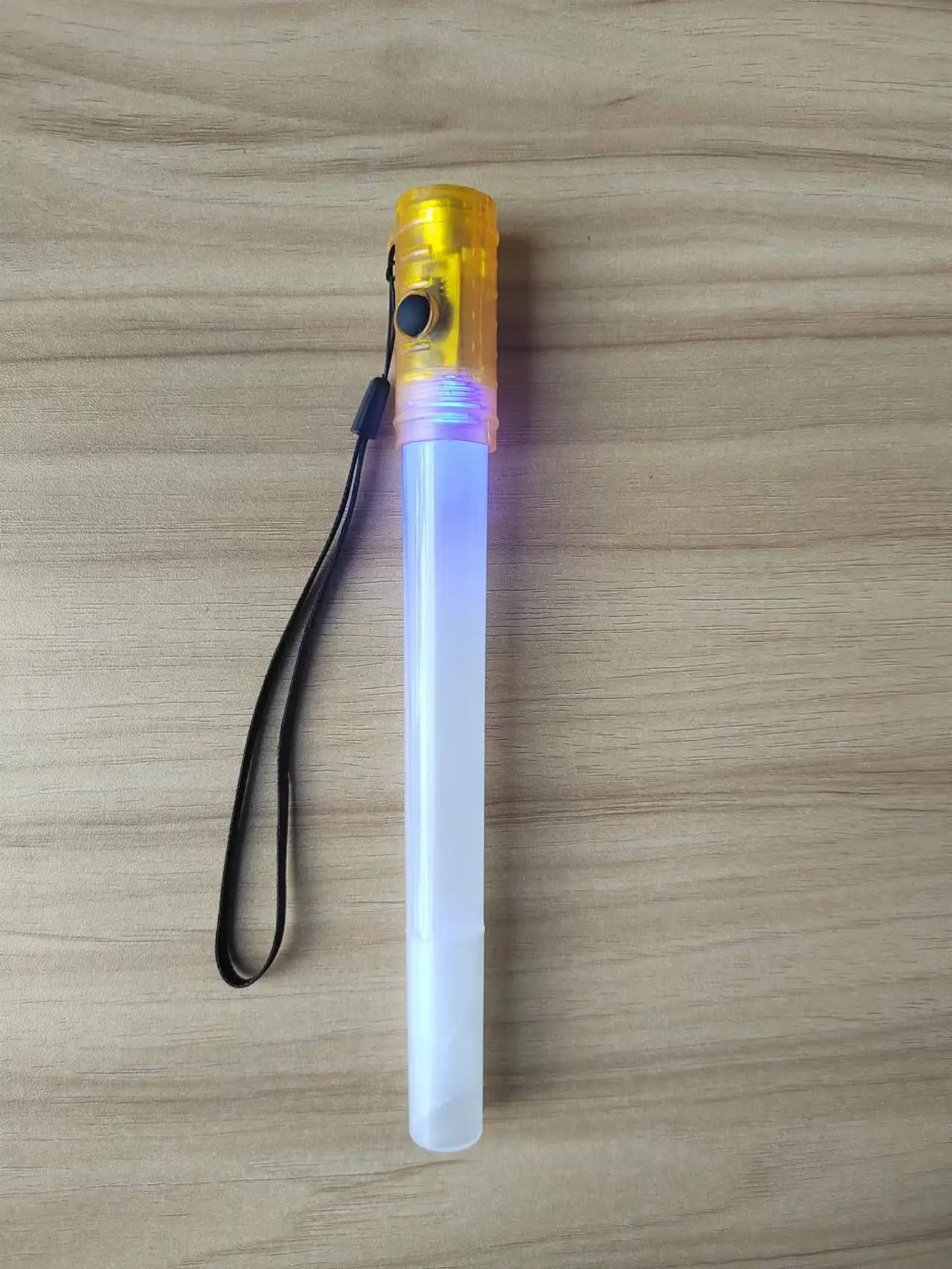 2023 new Flashing LED Glow Stick flashlight with whistle and strap changed color