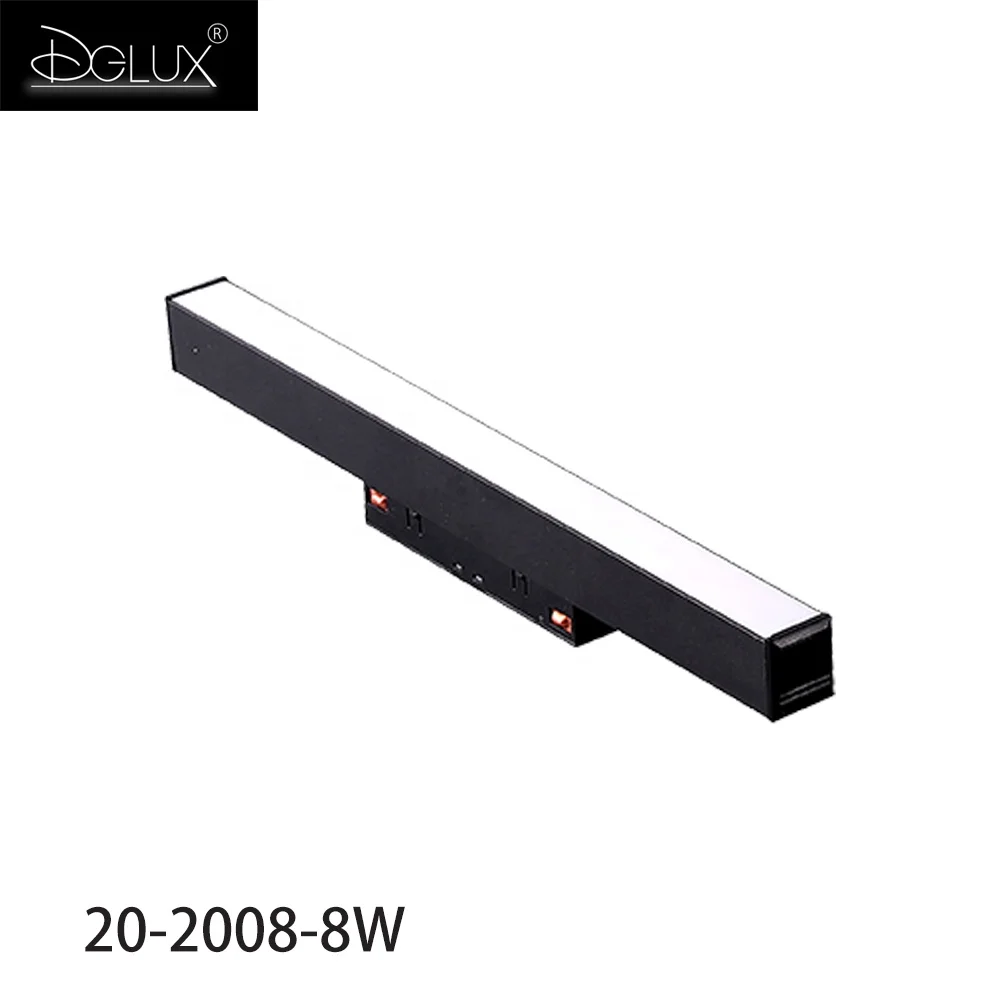 Newest Arrival Product Aluminum 48v Magnetic Home Office 6w 12w 15w 18w 24w Tube Led Magnetic Track System Light