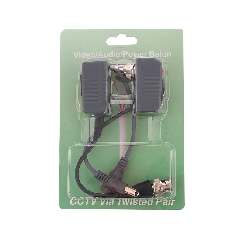1080P 5MP video /Audio balun hd/cvi/tvi/ahd/cvbs twisted pair transmitter BNC RJ45 connector video balun for cctv accessories