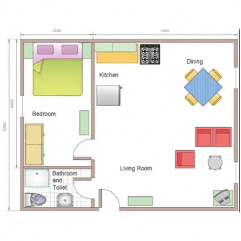 modular prefab house with low cost and fast instal sleep pod office
