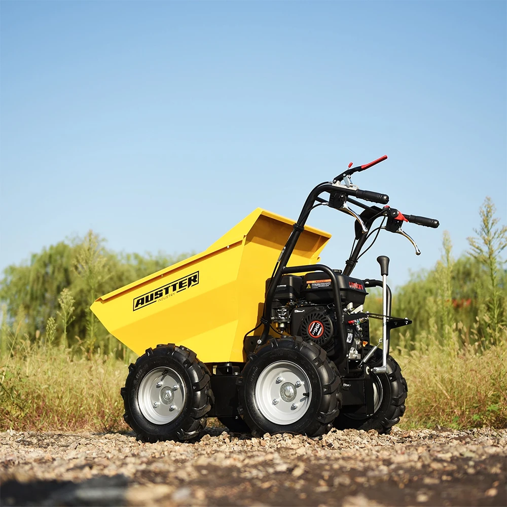 AUSTTER  6.5hp 300 KG Gas Powered 4X4 GASOLINE powered Hand Truck Mini Dumper