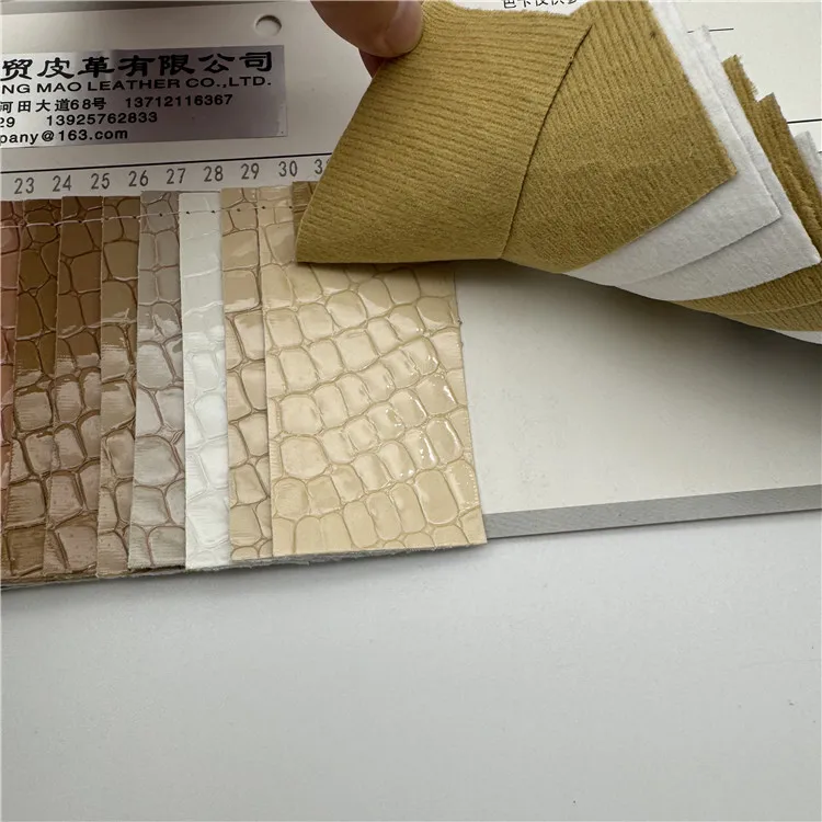 In stock metallic bright Square shape embossed snake skin faux leather eco friendly pu leather for shoe
