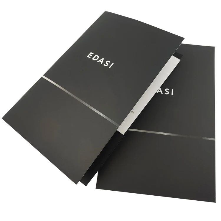 Wholesale Custom A5 Cardboard Folders Offset Printed Paper Presentation for Brochures and Leaflets with Logo File Folder