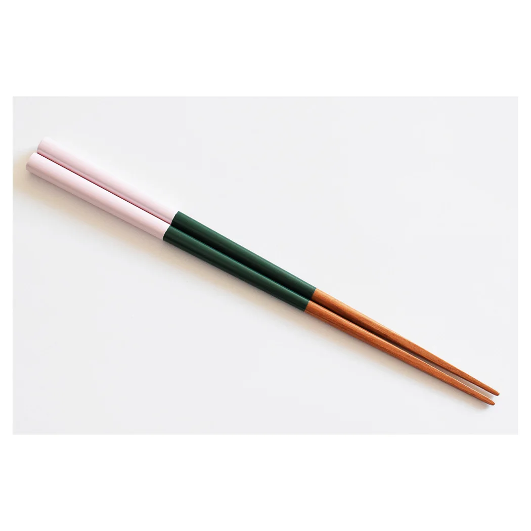 
Деревянные палочки для еды двойного цвета, окрашенные в японском стиле 