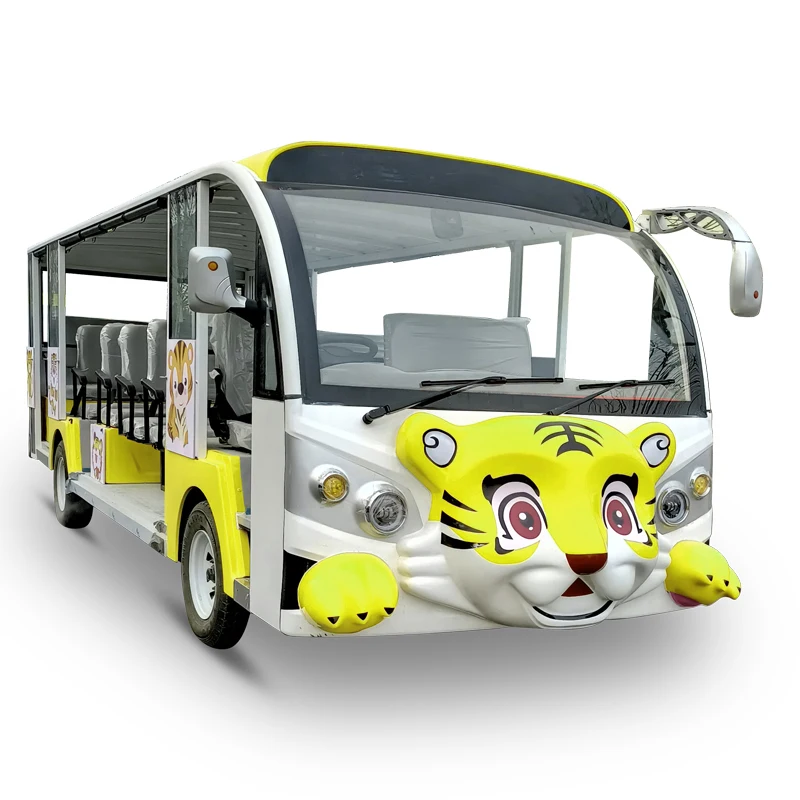 Новая модель закрытых электрических туристических автомобилей 23 пассажира 7,5 кВт туристический автобус