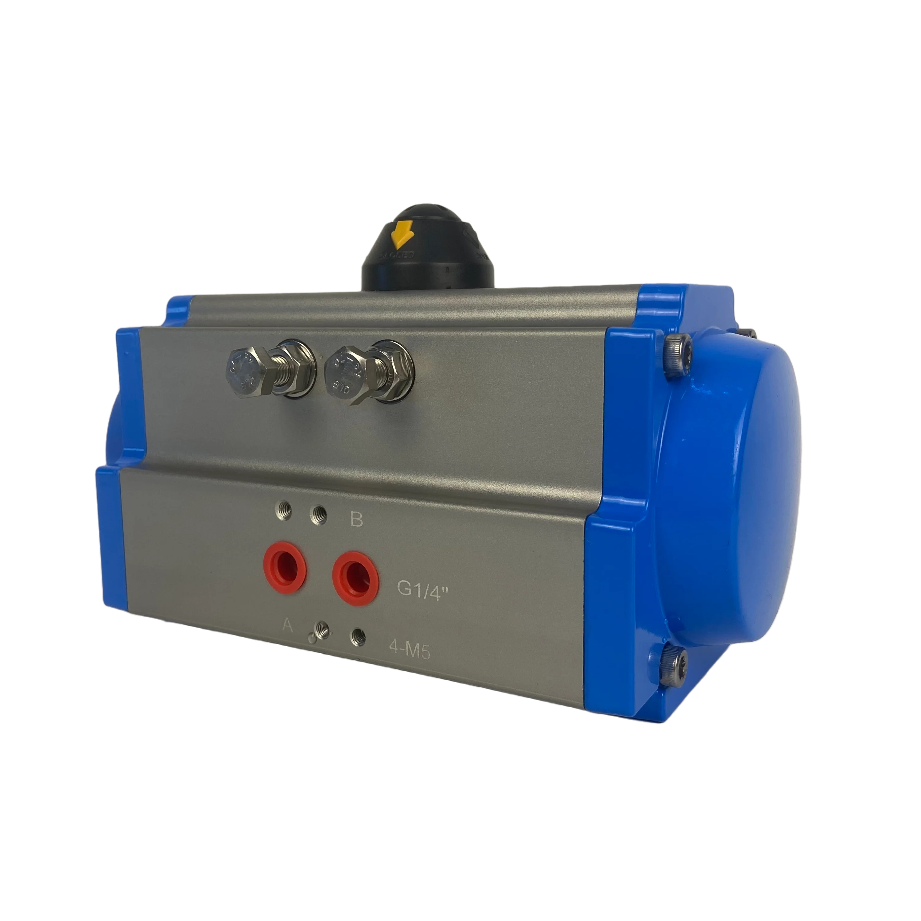 JIMAI Blue  color customized hard oxidation pneumatic rotary actuator for butterfly valve