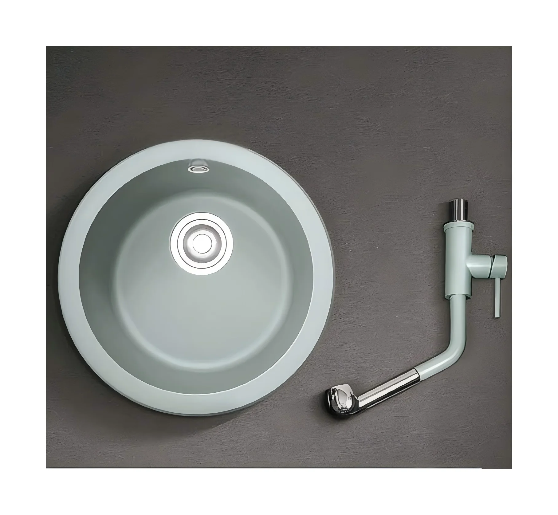 Modern Design Small Granite Composite Black Kitchen Quartz Single Bowl Sink American Food-Grade Certification Bathroom