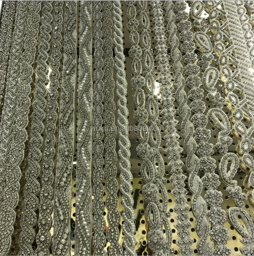 crystal sash sew on trimming for classic