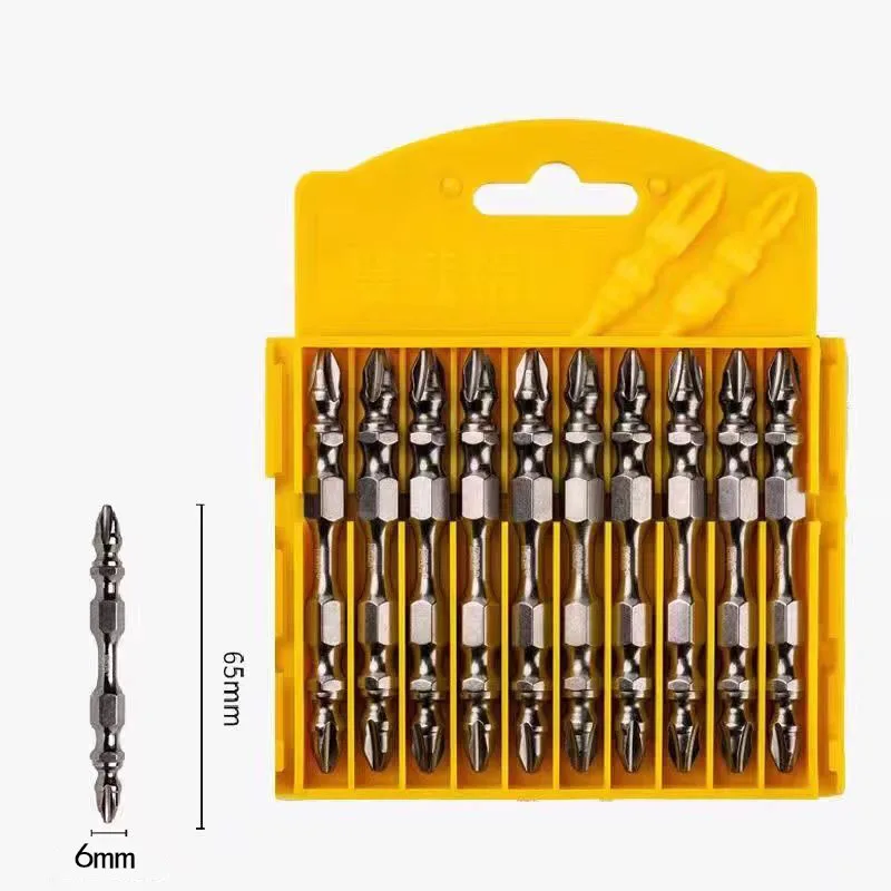 Phillips Bitdouble Head Electric Screwdriver Headstrong Magnetsuper Wear-resistant Batch Nozzle Steel Natural Torx Set Torx Key