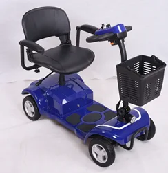 electric mobility scooter with four wheels