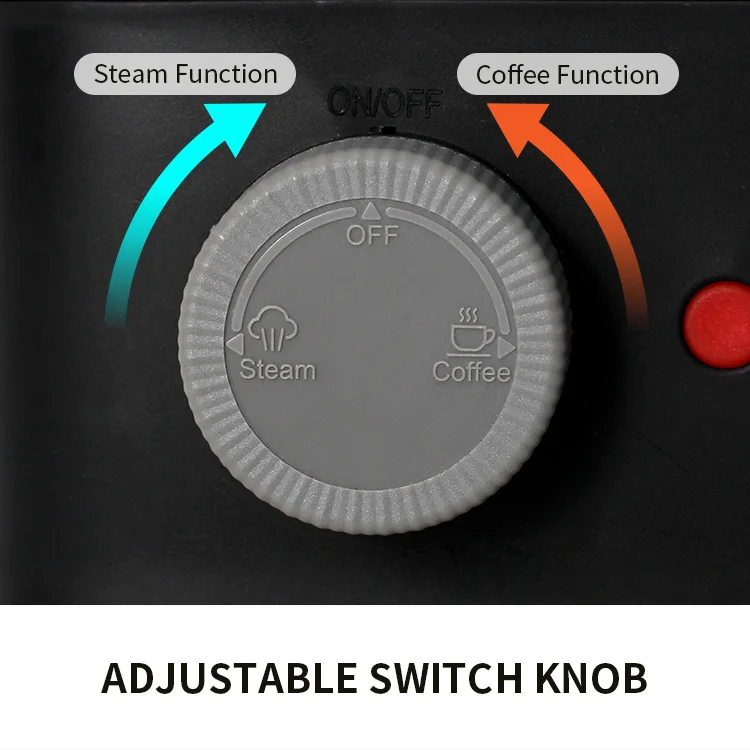 2024 Wholesale Automatic power-off Professional Espresso Machine Cafe Maker Latte Cappuccino Coffee Maker Black