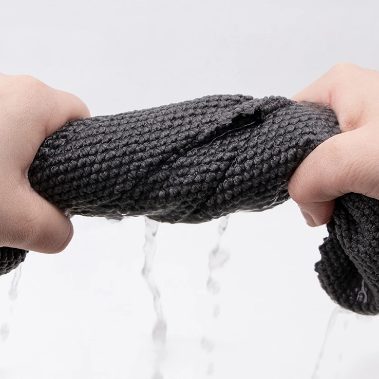 Wholesale Kitchen Coffee Bar Multifunctional Dishwashing Cloth Corn Grain Ultra-Fine Fiber Thickened Absorbent Cleaning Towel