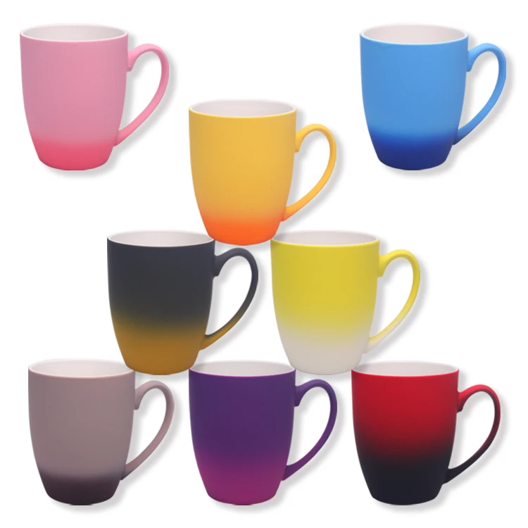 Custom Your Own Embroidery Designs Ceramic Pipe Soft Touch Coffee Cup