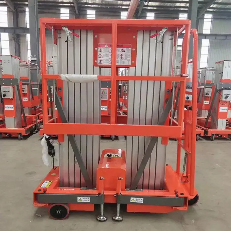 Двухмачтовый Электрический алюминиевый одномачтовый воздушный подъемник для ремонта окон