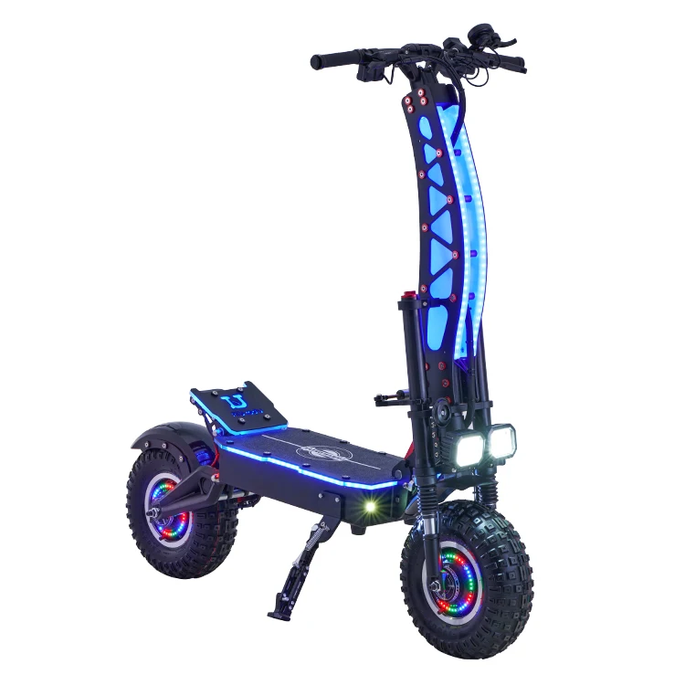 Dual motor 6000W 14Inch off road 60V 38.4AH Super Fast 85kmh 100km long range tiger Electric Scooter OEM manufacturer