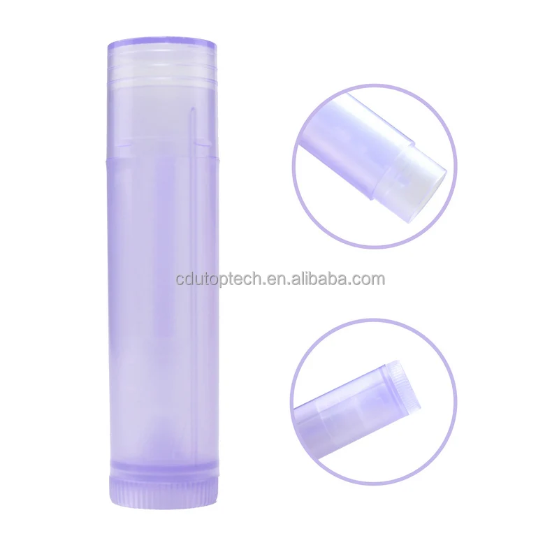 Custom Colorful Wholesale White Black Clear Mini Lip Balm Packaging 5g Empty Plastic Lipstick Tube Lip Stick Tubes
