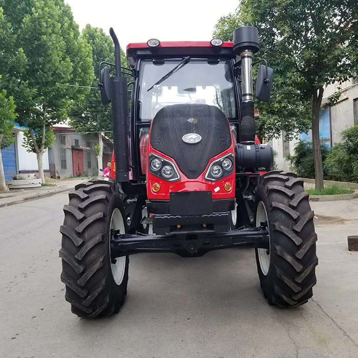 China Farm Machine Equipment Manufacturer TOP 10 Brands 100HP 4 Farm Wheel Agricultural Tractor With YTO Diesel Engine Price