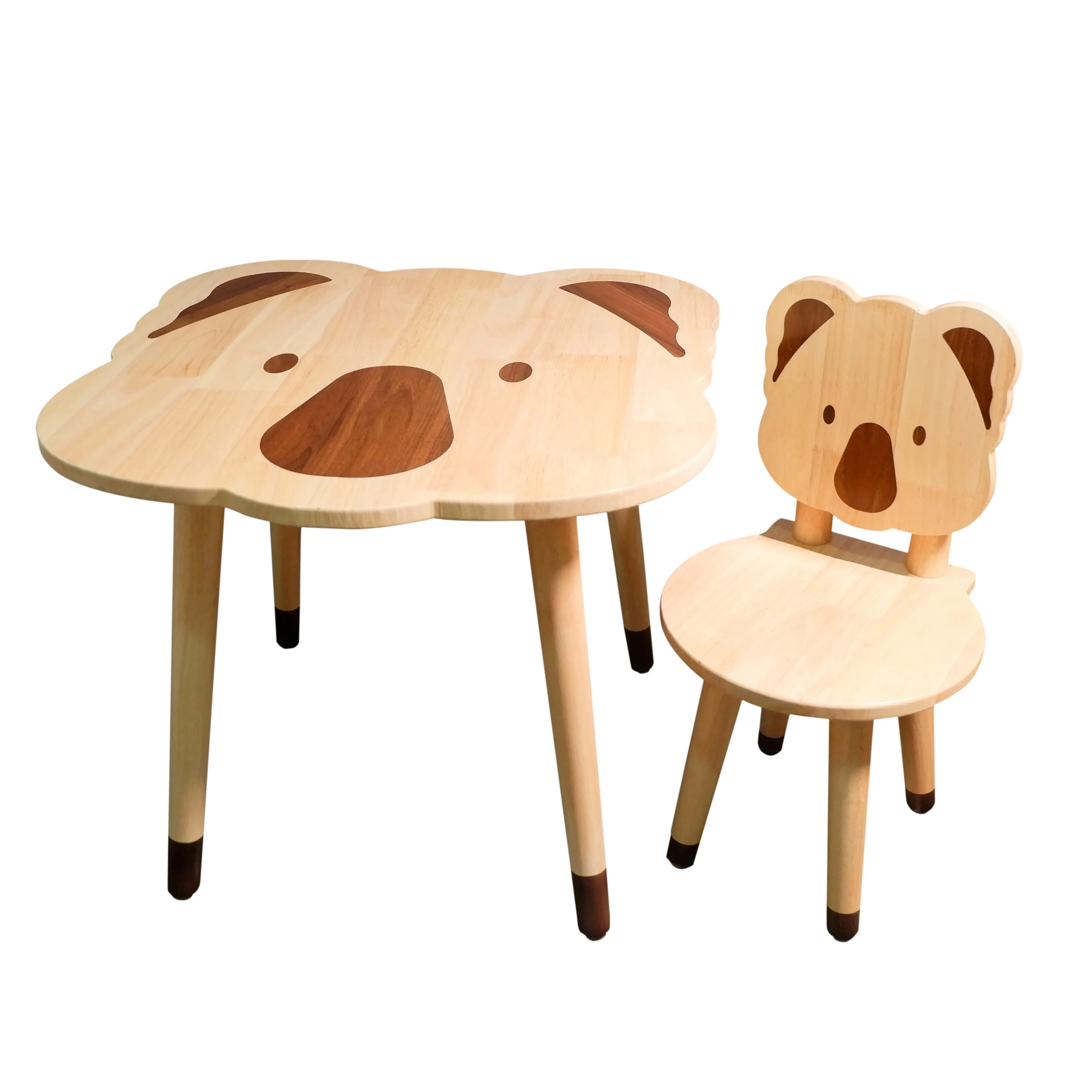 Koala Table Chair Set Solid Wood Kids Furniture Separate Sale Acceptable