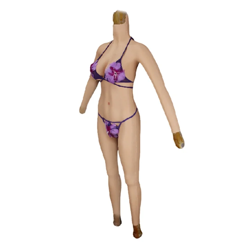 Good Price E cup Realistic Silicone Women Vagina And Female Transgender Bodysuit Silicone Fullbody Suit