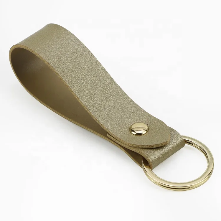 Fast Delivery Simple Lightweight Keychain Personalized Birthday Gift Custom Monogrammed Colorful Pu Leather Key Chain