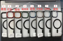 Luxury 3 in 1 Magnetic Shockproof Phone Case Metal Lens Camera Protection Hard Clear Back Cover For iPhone 13 14 Pro Max 12