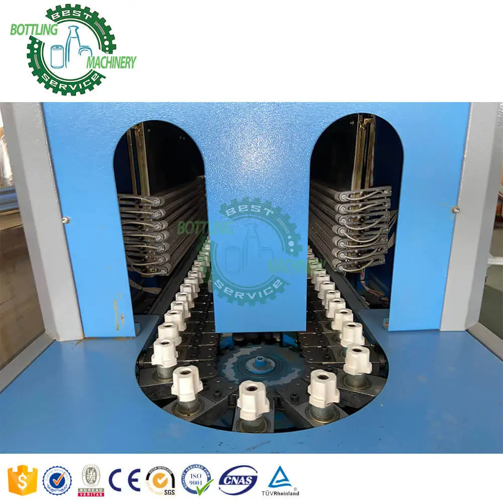 4 cavity 2000BPH 10ml - 1.5 Liter energy drink pure mineral spring fresh water PET plastic container bottle blow molding machine