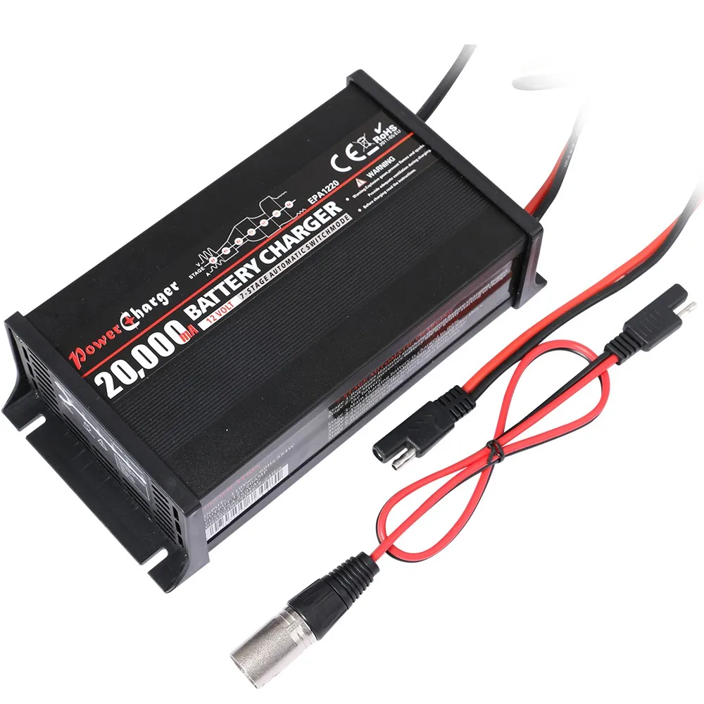 12 В 20a глубокий цикл батареи щелочной батареи свинцово-кислотная power bank зарядное устройство